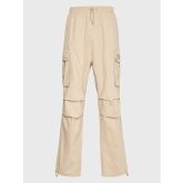 Karl Kani Rubber Signature Cargo Pants Sand - кафяво - Панталони Karl Kani Rubber Signature Cargo Pants Sand - кафяво - Панталони