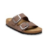 Birkenstock Arizona Big Buckle Birkibuc Regular Fit Mocca - кафяво - Сандали Birkenstock Arizona Big Buckle Birkibuc Regular Fit Mocca - кафяво - Сандали