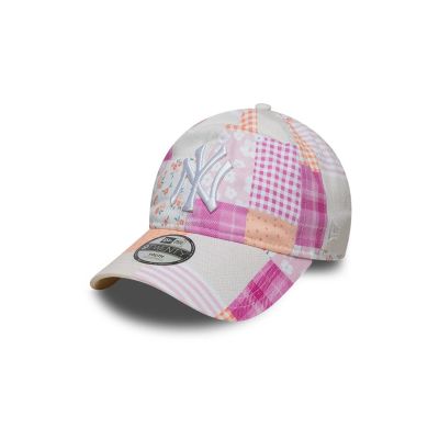 New Era 920 Youth New York Yankees MLB Patchwork Pastel Adjustable Cap - червен - Шапка с козирка New Era 920 Youth New York Yankees MLB Patchwork Pastel Adjustable Cap - червен - Шапка с козирка