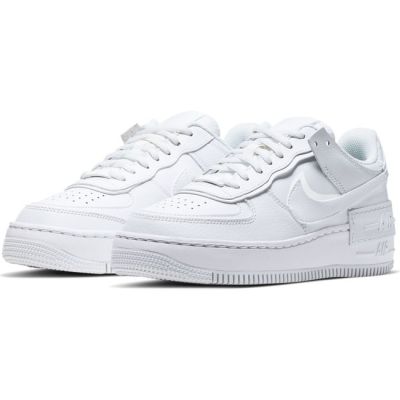 Nike Air Force 1 Shadow "Triple White" Wmns - Бяло - Кецове Nike Air Force 1 Shadow "Triple White" Wmns - Бяло - Кецове