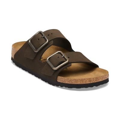Birkenstock Arizona Wire Buckle Nubuck Leather Regular Fit Mocca - кафяво - Сандали Birkenstock Arizona Wire Buckle Nubuck Leather Regular Fit Mocca - кафяво - Сандали