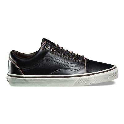Vans Old Skool All Black Leather - черен - Кецове Vans Old Skool All Black Leather - черен - Кецове