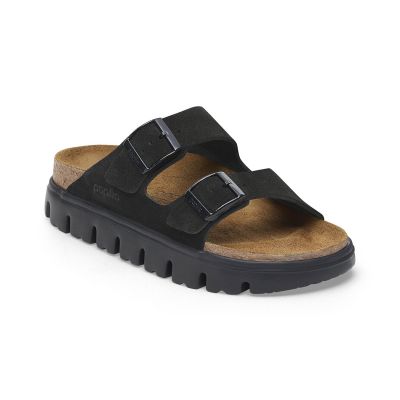 Birkenstock Arizona Chunky Suede Leather Narrow Fit Black - черен - Сандали Birkenstock Arizona Chunky Suede Leather Narrow Fit Black - черен - Сандали