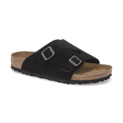 Birkenstock Zürich Suede Leather Regular Fit Black - черен - Сандали Birkenstock Zürich Suede Leather Regular Fit Black - черен - Сандали