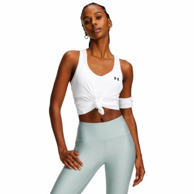 Under Armour Tech Mesh Racer Tank White - Бяло - Компресионен потник Under Armour Tech Mesh Racer Tank White - Бяло - Компресионен потник