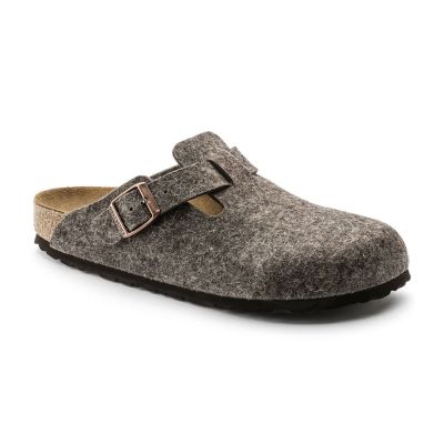 Birkenstock Boston Wool Felt Regular Fit Brown - кафяво - Сандали Birkenstock Boston Wool Felt Regular Fit Brown - кафяво - Сандали