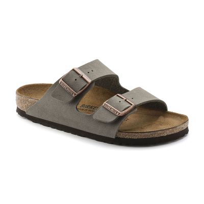 Birkenstock Arizona Nubuck Stone Narrow Fit - Сив - Сандали Birkenstock Arizona Nubuck Stone Narrow Fit - Сив - Сандали