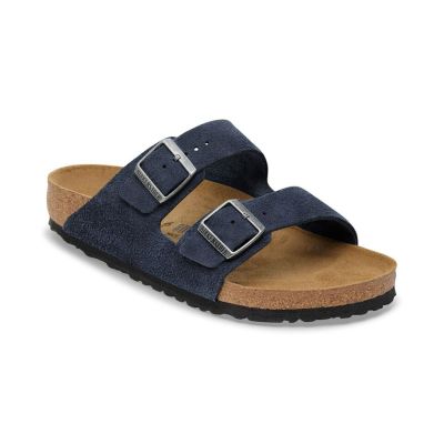 Birkenstock Arizona Suede Leather Regular Fit Blue - Синьо - Сандали Birkenstock Arizona Suede Leather Regular Fit Blue - Синьо - Сандали