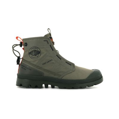 Palladium Pampa Travel Lite Dusky Green - Зелено - Кецове