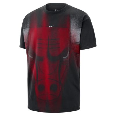 Nike Chicago Bulls Men's Basketball T-Shirt Black - черен - Тениска с къс ръкав Nike Chicago Bulls Men's Basketball T-Shirt Black - черен - Тениска с къс ръкав