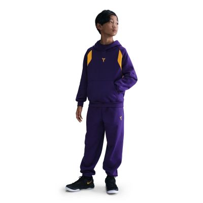 Nike Kobe Big Kids Therma-FIT Pullover Hoodie Court Purple - Лилаво - Суичър с качулка