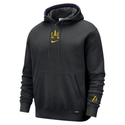 Nike NBA Premium Club Los Angeles Lakers City Edition Fleece Hoodie - черен - Суичър с качулка