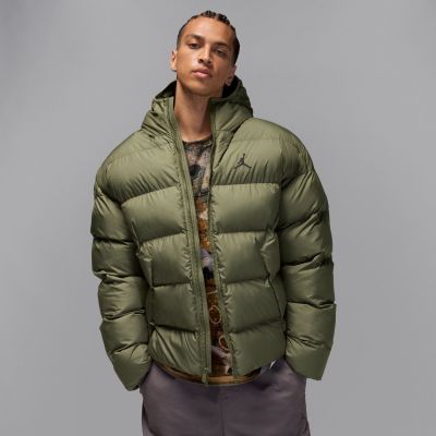 Jordan Brooklyn Therma-FIT Puffer Jacket Medium Olive - Зелено - Яке