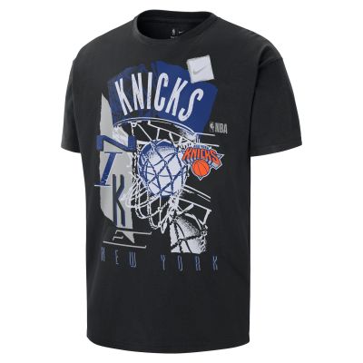 Nike NBA New York Knicks Courtside Vintage Tee - черен - Тениска с къс ръкав Nike NBA New York Knicks Courtside Vintage Tee - черен - Тениска с къс ръкав