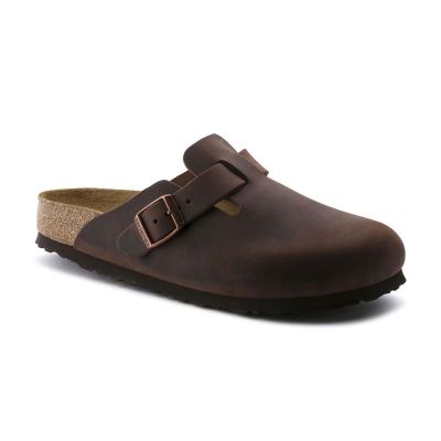 Birkenstock Boston Soft Footbed Oiled Leather Regular Fit - кафяво - Сандали Birkenstock Boston Soft Footbed Oiled Leather Regular Fit - кафяво - Сандали
