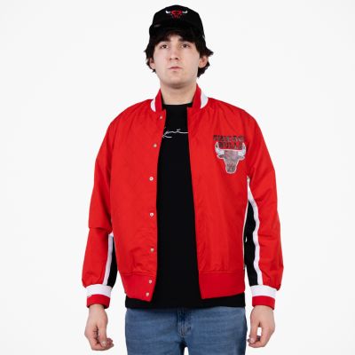 Mitchell & Ness 75th Anniversary Warm Up Jacket Chicago Bulls Red - червен - Яке