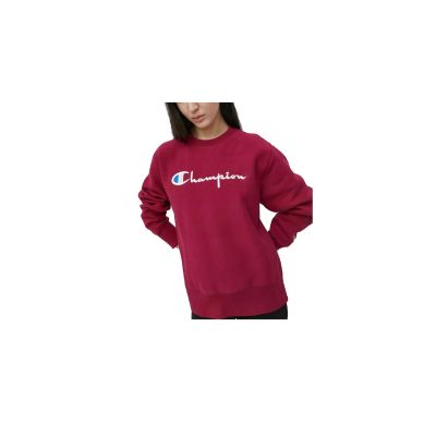Champion Crewneck Sweatshirt DarkPink - червен - Суичър с качулка