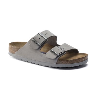 Birkenstock Arizona SFB Nubuck Leather Narrow Fit - Сив - Сандали Birkenstock Arizona SFB Nubuck Leather Narrow Fit - Сив - Сандали