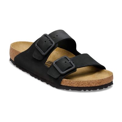 Birkenstock Arizona Wire Buckle Nubuck Leather Regular Fit Black - черен - Сандали Birkenstock Arizona Wire Buckle Nubuck Leather Regular Fit Black - черен - Сандали