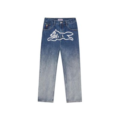ICECREAM Fade Out Running Dog Double Scoop Denim Pants Mid Wash Blue - Синьо - Панталони ICECREAM Fade Out Running Dog Double Scoop Denim Pants Mid Wash Blue - Синьо - Панталони