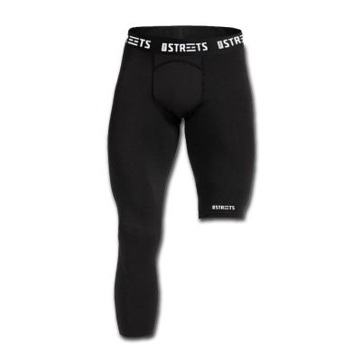 The Streets Compression Single Leg Tights Black (Right Leg) - черен - Къси панталонки The Streets Compression Single Leg Tights Black (Right Leg) - черен - Къси панталонки