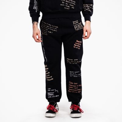 Pleasures Remote Sweatpants Black - черен - Панталони Pleasures Remote Sweatpants Black - черен - Панталони