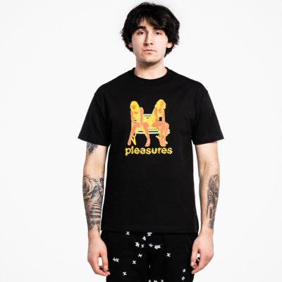 Pleasures Bench T-Shirt Black - черен - Тениска с къс ръкав Pleasures Bench T-Shirt Black - черен - Тениска с къс ръкав