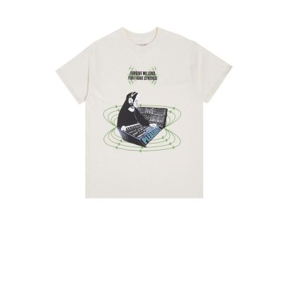 Pleasures Synth Tee Natural - Бяло - Тениска с къс ръкав Pleasures Synth Tee Natural - Бяло - Тениска с къс ръкав