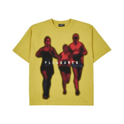Pleasures Leader Heavyweight Tee - Жълто - Тениска с къс ръкав Pleasures Leader Heavyweight Tee - Жълто - Тениска с къс ръкав