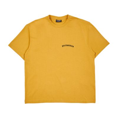 Pleasures Neural Heavyweight Tee Squash - Жълто - Тениска с къс ръкав Pleasures Neural Heavyweight Tee Squash - Жълто - Тениска с къс ръкав