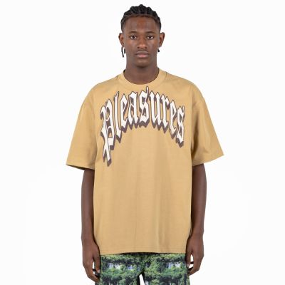 Pleasures Twitch Heavyweight Tee Khaki - кафяво - Тениска с къс ръкав Pleasures Twitch Heavyweight Tee Khaki - кафяво - Тениска с къс ръкав