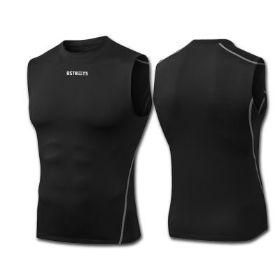 The Streets Sleeveless Compression Top Black - черен - Тениска с къс ръкав The Streets Sleeveless Compression Top Black - черен - Тениска с къс ръкав