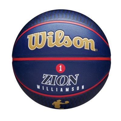 Wilson NBA Player Icon Outdoor Basketball Zion Size 7 - Синьо - Топка
