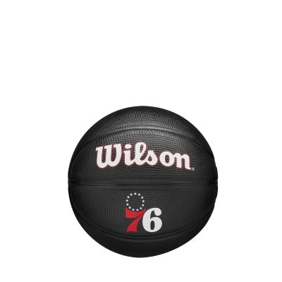 Wilson NBA Team Tribute Mini Philadelphia 76ers - черен - Топка Wilson NBA Team Tribute Mini Philadelphia 76ers - черен - Топка