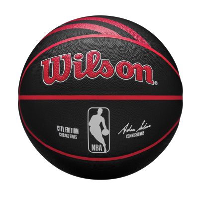 Wilson 2023 NBA Team City Collection Chicago Bulls Size 7 - черен - Топка Wilson 2023 NBA Team City Collection Chicago Bulls Size 7 - черен - Топка